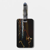 zwarte schutter bagagelabel (Achterkant verticaal)