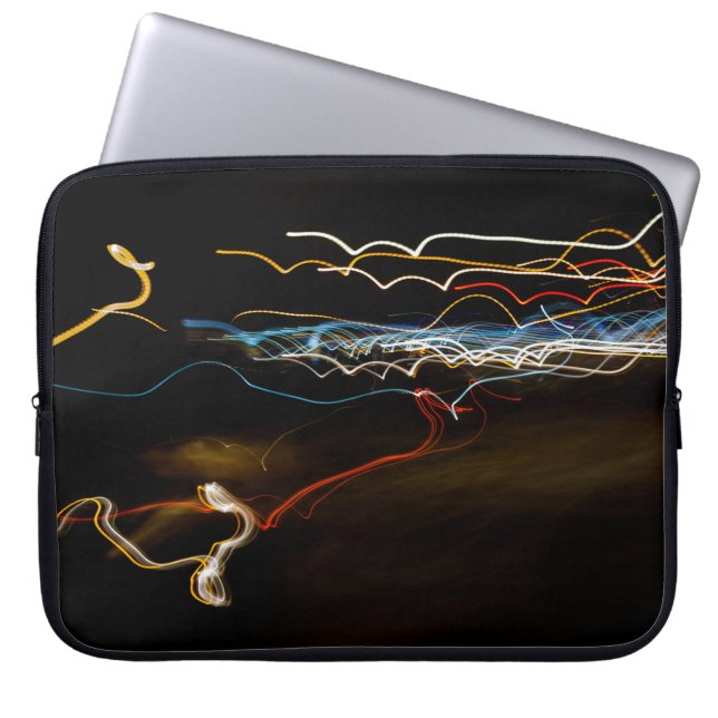 zwarte schutter laptop sleeve (Voorkant)