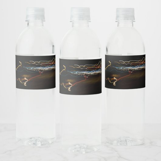 zwarte schutter waterfles etiket (Flessen)