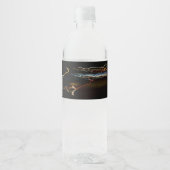 zwarte schutter waterfles etiket (Voorkant)