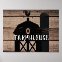 Zwarte Schuur Bruin Hout Landelijke Boerderij Land