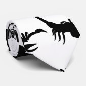 Zwarte Scorpions Stropdas (Opgerold)