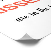 Zwarte Script Hoeveel Kusjes Zitten Er In De Pot P Poster (Hoek)