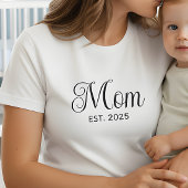 Zwarte Script Opgerichte Moeder T-shirt