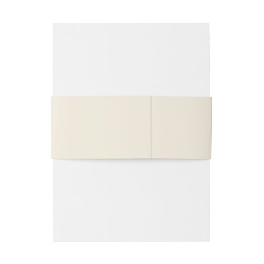 Zwarte Script-typografie op lichtbeige achtergrond Uitnodigingen Wikkel (Achterkant Voorbeeld)