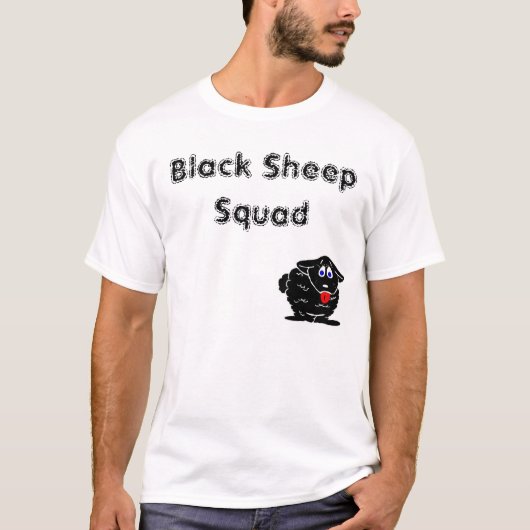 Zwarte-Sheep Squad T-shirt (Voorkant)