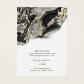 Zwarte sieraden voor ontwerpen visitekaartje (Achterkant)