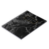 Zwarte sierboeklaptop notitieboek (Linkerzijde)