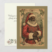 Zwarte Sinterklaas Kerstmis Kerstboom Feestdagenkaart (Voorkant / Achterkant)