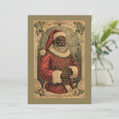 Zwarte Sinterklaas Kerstmis Kerstboom Feestdagenkaart (Staand voorkant)