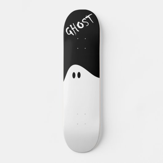 Zwarte Skateboard en White Ghost (Voorkant)