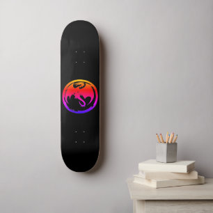 Zwarte skateboard van Neon Dragon