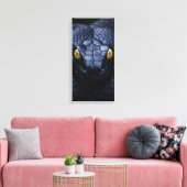 Zwarte Slang Canvas Afdruk (Insitu (Woonkamer))