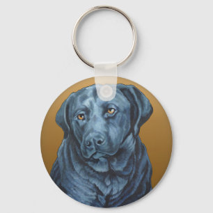 Zwarte Sleutelhanger Blue Dog Art-cadeaus