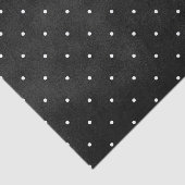 Zwarte slipkleur met witte poolpunten tissuepapier (Detail)