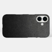 Zwarte snakeskin Case-Mate iPhone case (Achterkant (horizontaal))