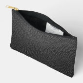 Zwarte snakeskin etui (Open)