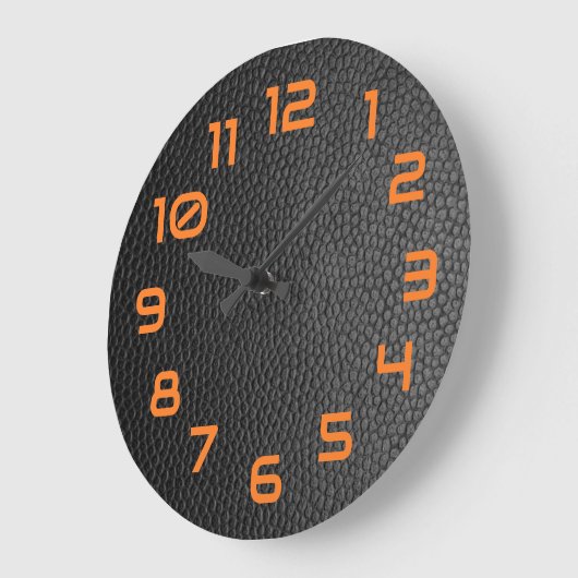 Zwarte snakeskin grote klok (Hoek)