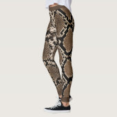Zwarte snakeskin leggings (Links)