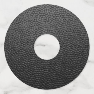 Zwarte snakeskin wijnglaslabel