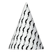 Zwarte snor feesthoedjes (Links)