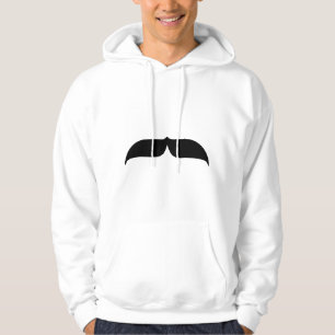 Zwarte Snor Hoodie