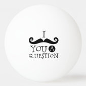 Zwarte snor Humor Pingpongballen (Voorkant)