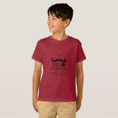 Zwarte snor Humor T-shirt (Voorkant volledig)