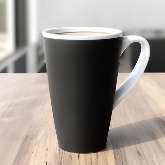 Zwarte, Solid Color Latte Mok