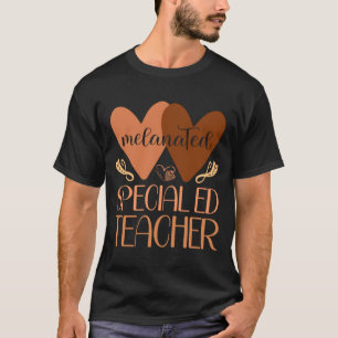 Zwarte Speciaal Onderwijs Docent Zwarte Geschieden T-shirt