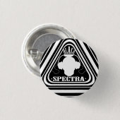 Zwarte spectra-Button Ronde Button 3,2 Cm (Voorkant /achterkant)