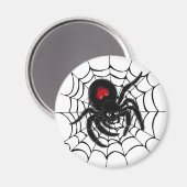 Zwarte spin in het web magneet (Voorkant / Achterkant)