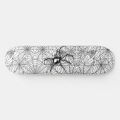 Zwarte spin - wit skateboard (Horizontaal)