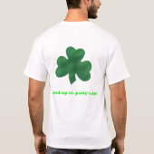 Zwarte St. Pat Baseball T-shirt (Achterkant)
