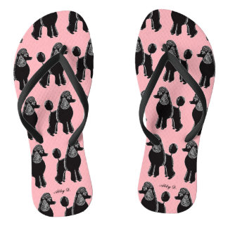 Zwarte standaard roze Teenslippers