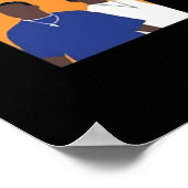 Zwarte stapelfilms poster (Hoek)