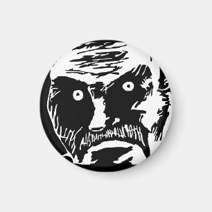 Zwarte Stare meme magneet (geretoucheerd)