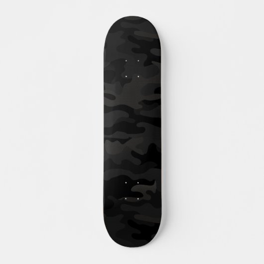 Zwarte Stealth Camo Skateboard (Voorkant)