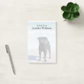 Zwarte stekker op het strand post-it® notes (Kantoor)