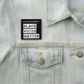 Zwarte stemmen Stencil Aangepaste tekst en kleuren Naamplaatje (In situ)