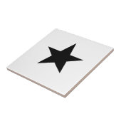 Zwarte ster tegeltje (Zijkant)