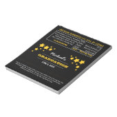 Zwarte sterren Afstuderen voor Snoep Notitieblok (Gedraaid)