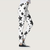 Zwarte sterren Leggings (Rechts)