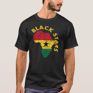 Zwarte sterren van Ghana T-shirt