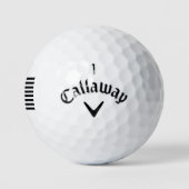 Zwarte stervormige Amerikaanse vlag Golfballen (Logo)