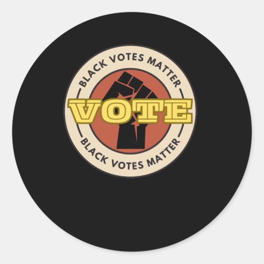 zwarte Sticker (Voorkant)