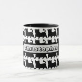 Zwarte Stier Ontwerp Mok (Midden)