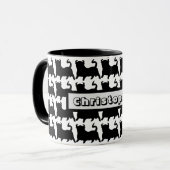 Zwarte Stier Ontwerp Mok (Voorkant links)