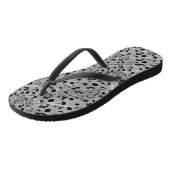 zwarte stip teenslippers (Schuin)