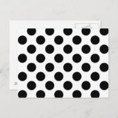 Zwarte stippen briefkaart (Voorkant / Achterkant)